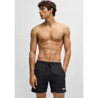 Boss Badehose mit Paspelnaht in Kontrastfarbe Modell STARFISH', Black,