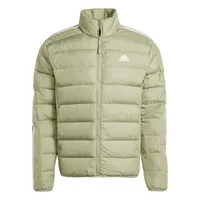 Adidas Essentials 3-Streifen Light Down Jacke Tent Green F16