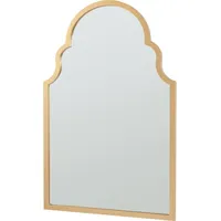 [en.casa] Wandspiegel Hämeenkyrö 90x60 cm Goldfarben