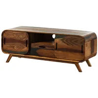 Massivmoebel24 TV-Board Sheesham 134x40x48 dunkelbraun lackiert mailand 225