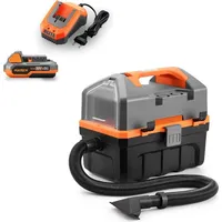 FUXTEC Akku Nass-/Trockensauger SET 10L Tank inkl. Akku und