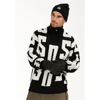 SOS Strickpullover Schwarz / Weiß XXL