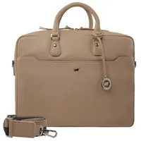 Braun Büffel Hanna Aktentasche Leder 41 cm Laptopfach beige