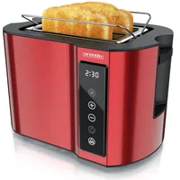 Arendo Toaster Wärmeisoliertes Doppelwandgehäuse, Display mit Restzeitanzeige, 2 kurze
