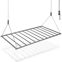 Natural Goods Berlin platzsparender Wäscheständer SWING, Deckenwäscheständer Stahl, Wäscheständer