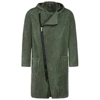 CAWÖ Bademäntel Herren Kapuze New Zipper 6516 field-schwarz -
