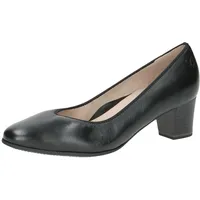 CAPRICE Pumps aus Leder mit Blockabsatz, Schwarz (Black Nappa),