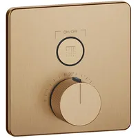 GESSI HiFi Thermostat 1-Weg, - warm bronze gebürstet