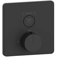 GESSI Hi-Fi Thermostat mit Tasten-Bedienung - schwarz matt