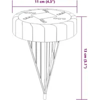 VidaXL Solar-Bodenleuchten mit Erdspieß 4 Stk. Warmweiß