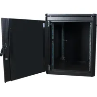 Lanview RDL16U61BL (16 HE, 19 Zoll Rack), Serverschrank, Schwarz