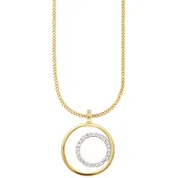 Cai Kette mit Anhänger 925 Sterling Silber vergoldet Topas