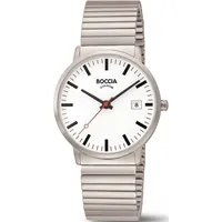 Boccia Titanium Boccia 3622-04 Herrenuhr Titanium Zugbanduhr 38mm 5ATM