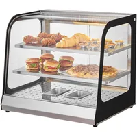 Vevor 2-stufiger kommerzieller Speisenwärmer, Pizzaschrank Zange 850W 111L