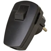 N & L 10233 Schutzkontakt-Winkelstecker Kunststoff mit Schalter 230
