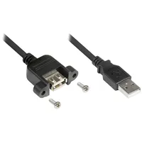 Good Connections USB2.0 Verlängerung A-Einbaub. A an Einbaubuchse A,