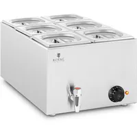 Royal Catering Bain Marie - 600 W 6 GN