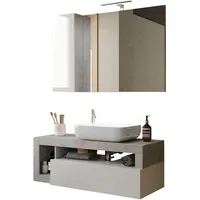 WELLTIME »Hamburg, Badezimmerset 2tlg. Breite 110 cm, Badmöbel, Waschtisch