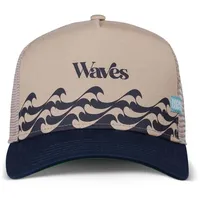 Coastal Bauhaus Kappe - Sand / Navy - One