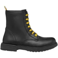 GEOX J Eclair Girl D Ankle Boot, Black/Yellow, 37