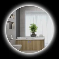 Kleankin Badspiegel mit Beleuchtung, Wandspiegel mit 3 Lichtfarben, IP44
