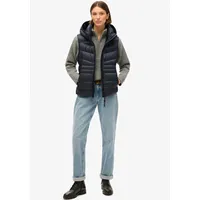 Superdry Fuji Quilt Padded Weste Eclipse Navy XS