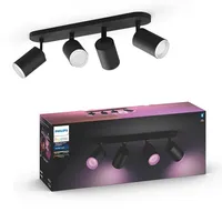 Philips Hue Fugato 4-er Spots 5.7W - schwarz