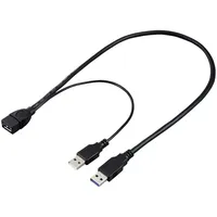 Renkforce USB-Kabel USB 3.0 USB-A Stecker, USB-A Buchse 0.50