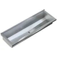 KWC Waschrinne, PLANOX, Edelstahl, W.-Mont., 1200x210x382 mm, o. Arm-bank,
