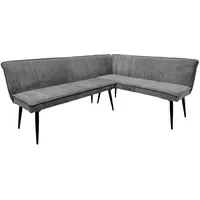 Hti-Living Eckbank 195 x 154 cm Mesilla Blaugrau kurzer