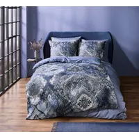 FLEURESSE Mako-Satin Bettwäsche Bed Art S Bristol blau