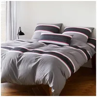 ELEGANTE Soft-Flanell Bettwäsche Whitman anthrazit Kissenbezug einzeln 40x80 cm