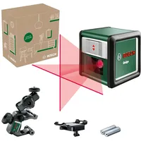 Bosch Kreuzlinienlaser Quigo mit Universalklemme MM 2 (einfaches und