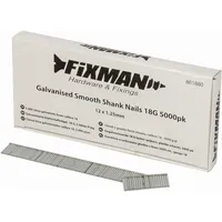FIXMAN Galvanisierte Glattschaftnägel, 18 G, 5.000er-Pckg. 50 x 1,25