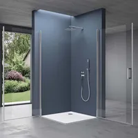 SoGood doporro Eck-Duschkabine Eckdusche 75x85x195cm Duschabtrennung ESG-Sicherheitsglas Klarglas inkl.