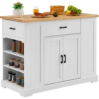 Vevor Kücheninselwagen, Lagerschrank, Servierwagen Schublade, Regalen 117x56x91cm