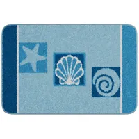 GRUND Badematte Aquatica Blau 90 x 60 cm