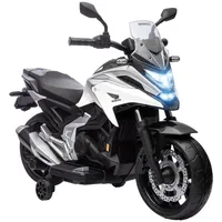 Aiyaplay Kinder Elektro-Motorrad, 12V Kindermotorrad mit MP3, USB, LED-Scheinwerfer,