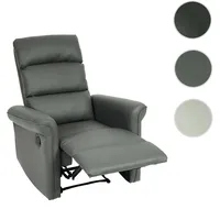 Mendler Fernsehsessel HWC-J96, Relaxsessel Sessel Liegesessel, Liegefunktion verstellbar Kunstleder