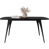 Mirjan24 Esstisch, Mehrfarbig, Holzwerkstoff, Oval,Oval, 160x76x90 cm, Esszimmer, Tische,