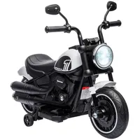 Homcom Kindermotorrad Elektro-Motorrad Elektrofahrzeug Kinderfahrzeug mit 2 abnehmbaren Stützrädern,