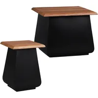 WOMO-DESIGN Beistelltisch 2er Set Galway 30x45x30cm Sheffield 50x40cm rechteckig