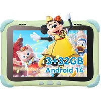 Bwjbsw Kinder-Tablet mit Android 14, Kindersicherung und Schutzhülle, Tablet