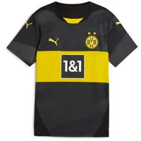 Puma BVB Borussia Dortmund Auswärtstrikot 2024/25 Kinder 02 black/faster