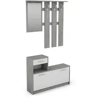 ByLIVING Garderoben-Set Tamina/Kommode mit Schuhschrank + hängende Garderobe mit