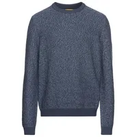CAMEL ACTIVE Herren Strickpullover aus einem Baumwollmix Jeans Blau,