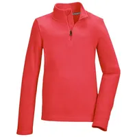 KILLTEC Kinder Shirt KSW 188 GRLS FLC SHRT, neon-coral,