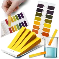 Retoo Lackmuspapier 80 Stück, pH Teststreifen, pH-Wert Indikator Universalpapier,