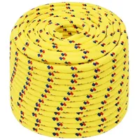 VidaXL Bootsseil Gelb 14 mm 50 m Polypropylen