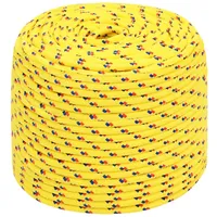 VidaXL Bootsseil Gelb 10 mm 100 m Polypropylen